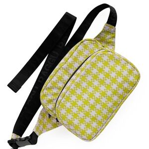 BAGGU: Pink Pistachio Pixel Gingham Fanny Pack💖